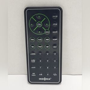 INSIGNIA Portable DVD Player RC1719 Remote NS-MVDS7 NS-PDVD10 NS-PDVD8 Tested